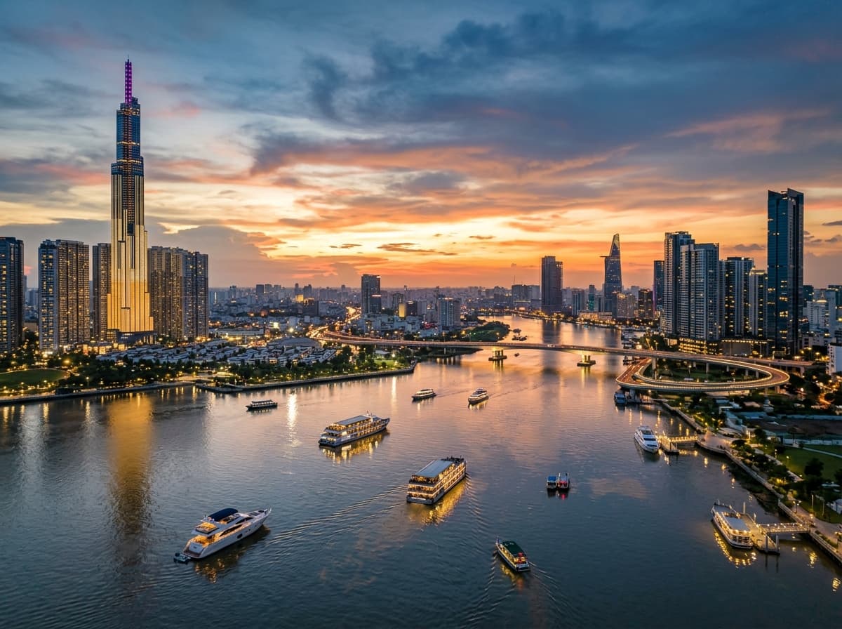 Đến Thủ Thiêm & Landmark 81