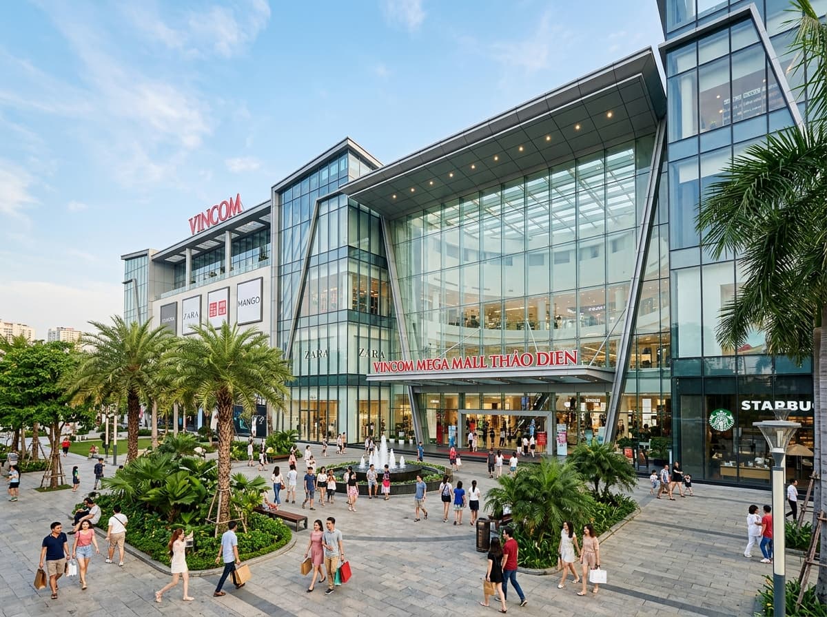 Đến Vincom Mega Mall Thảo Điền